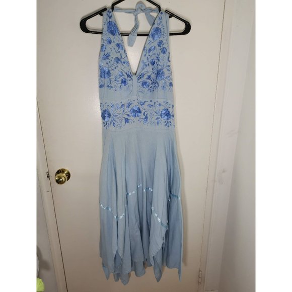 Linen Dress from Mexico Size L - Picture 1 of 3